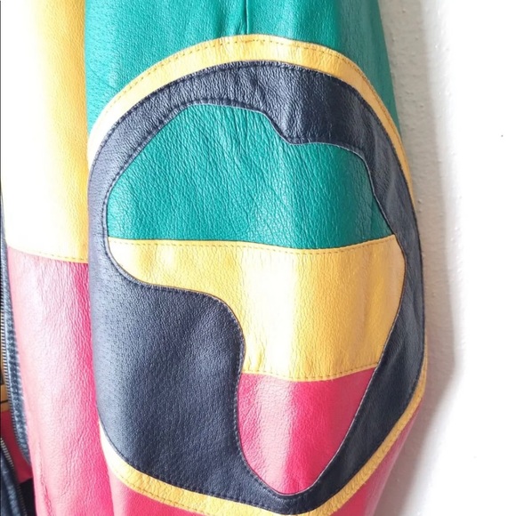 💎 ViNTaGe 💎 1991 WHEREMI JACKET 🧥 RASTA AFRICA ETHIOPIA 🇪🇹 ⚠️* USeD - Picture 6 of 6